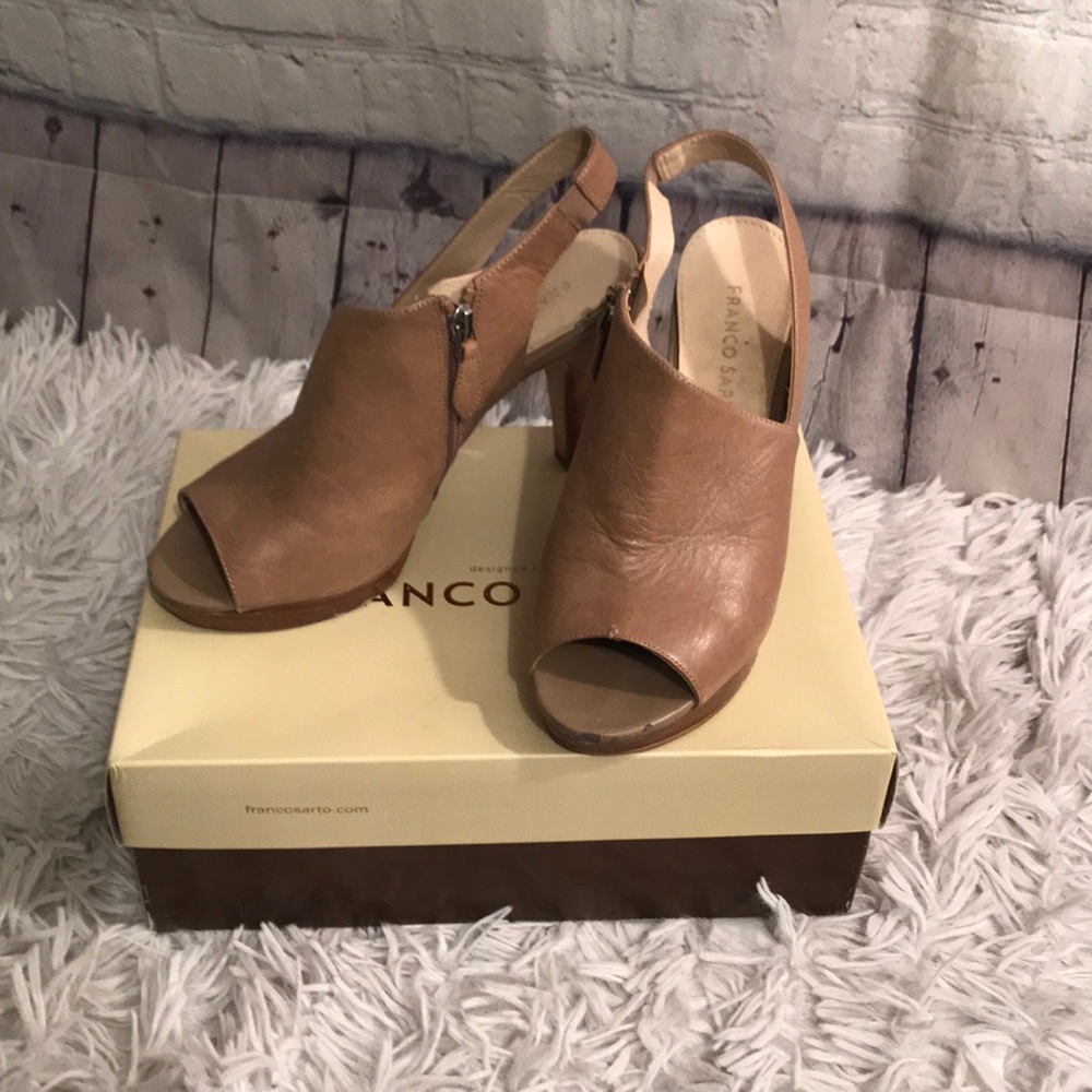 Franco Sarto Peep Toe Heels - Picture 1 of 7